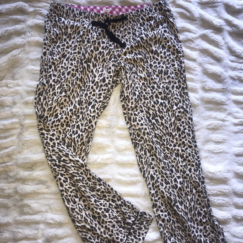 J Crew Cheetah Pjs